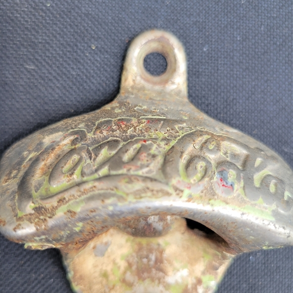 Vintage Coca Cola Bottle Opener ~ Great for Outdoor Bar Cart ~ Antique? ~ As-Is! - Picture 5 of 14
